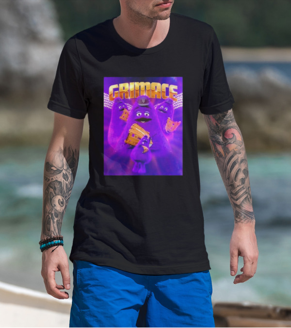 Grimace New York Mets Baseball Mascot Collage Retro T-Shirt