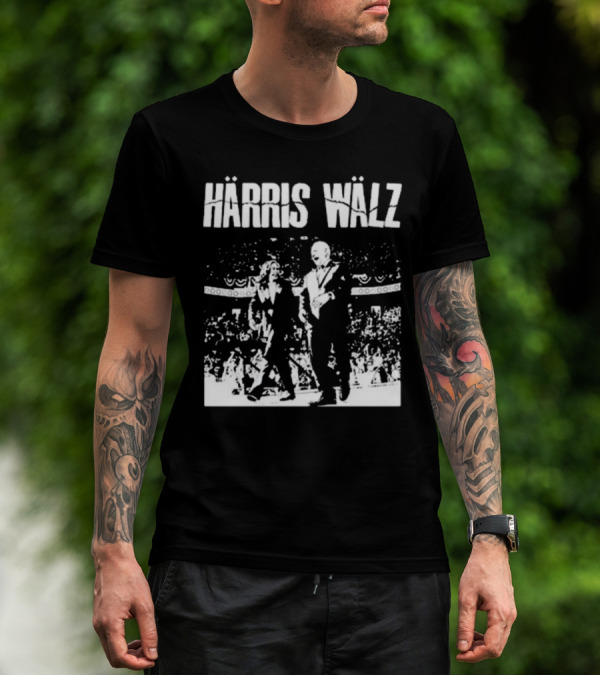 Härris Wälz Black And White Concert Scene T-Shirt