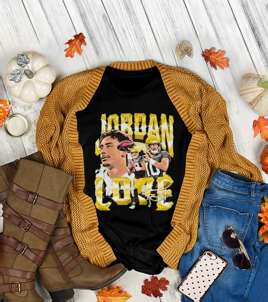 Jordan Love Green Bay Packers Vintage Signature Image T-Shirt