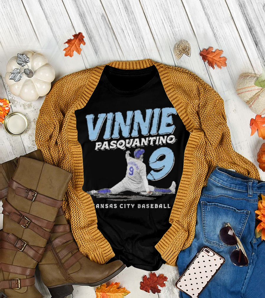 VINNIE PASQUANTINO 9 KANSAS CITY BASEBALL T-Shirt