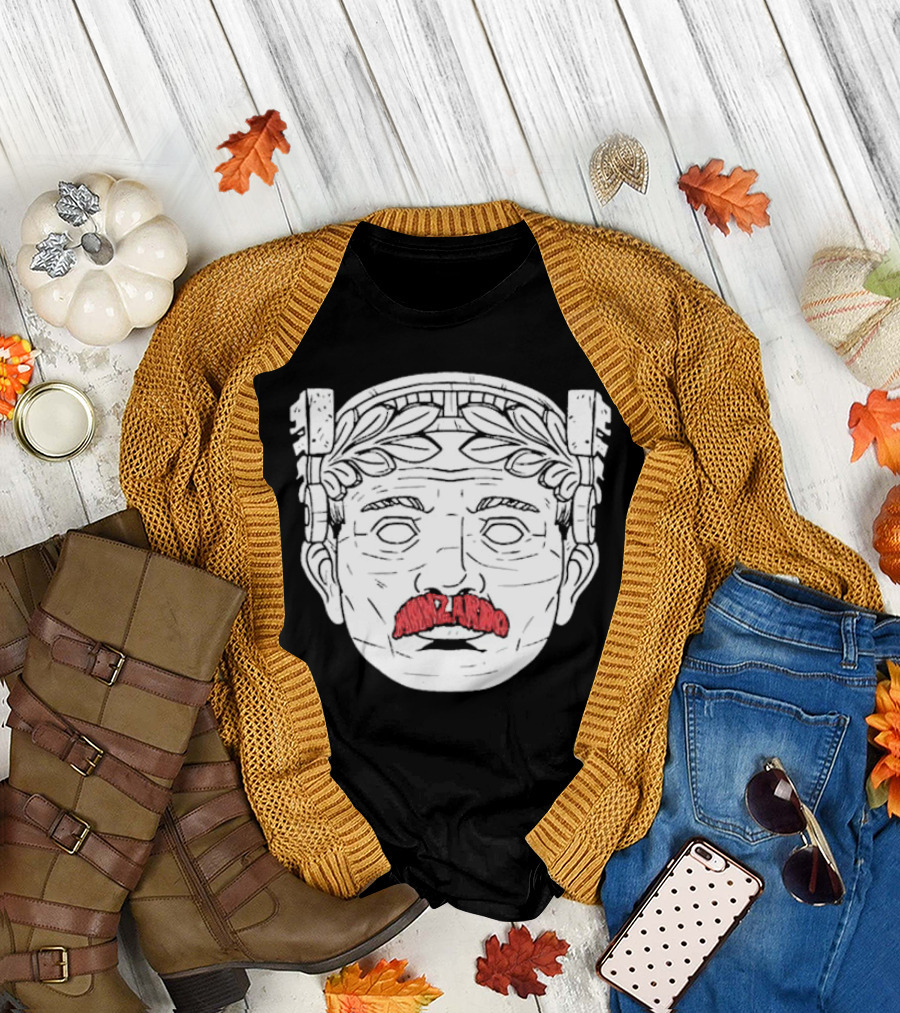 Guardian Maxilarino Mustache Roman Bust T-Shirt