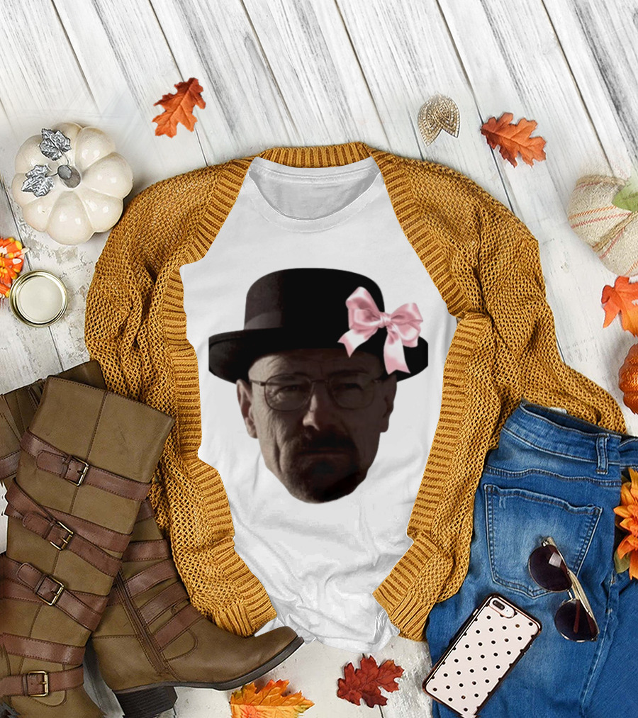 Pink Bow Walter White Heisenberg Breaking Bad T-Shirt