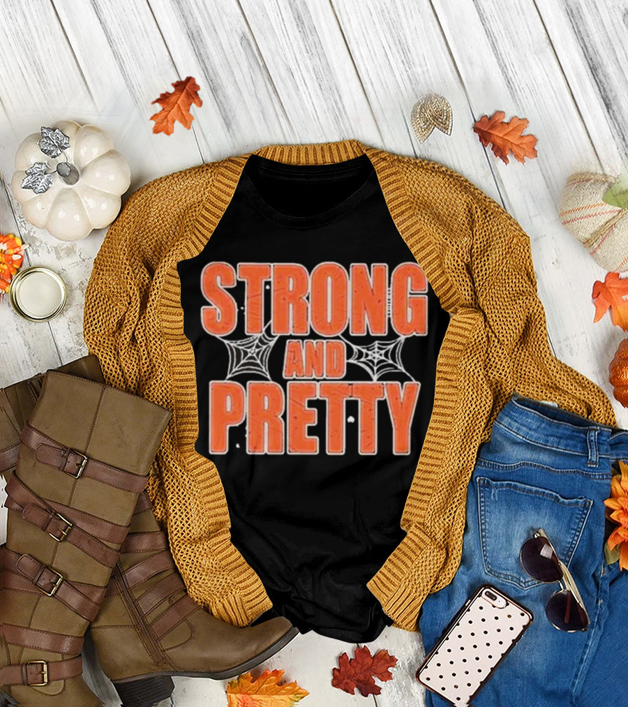 Strong and Pretty Halloween 2024 with Webs T-Shirt