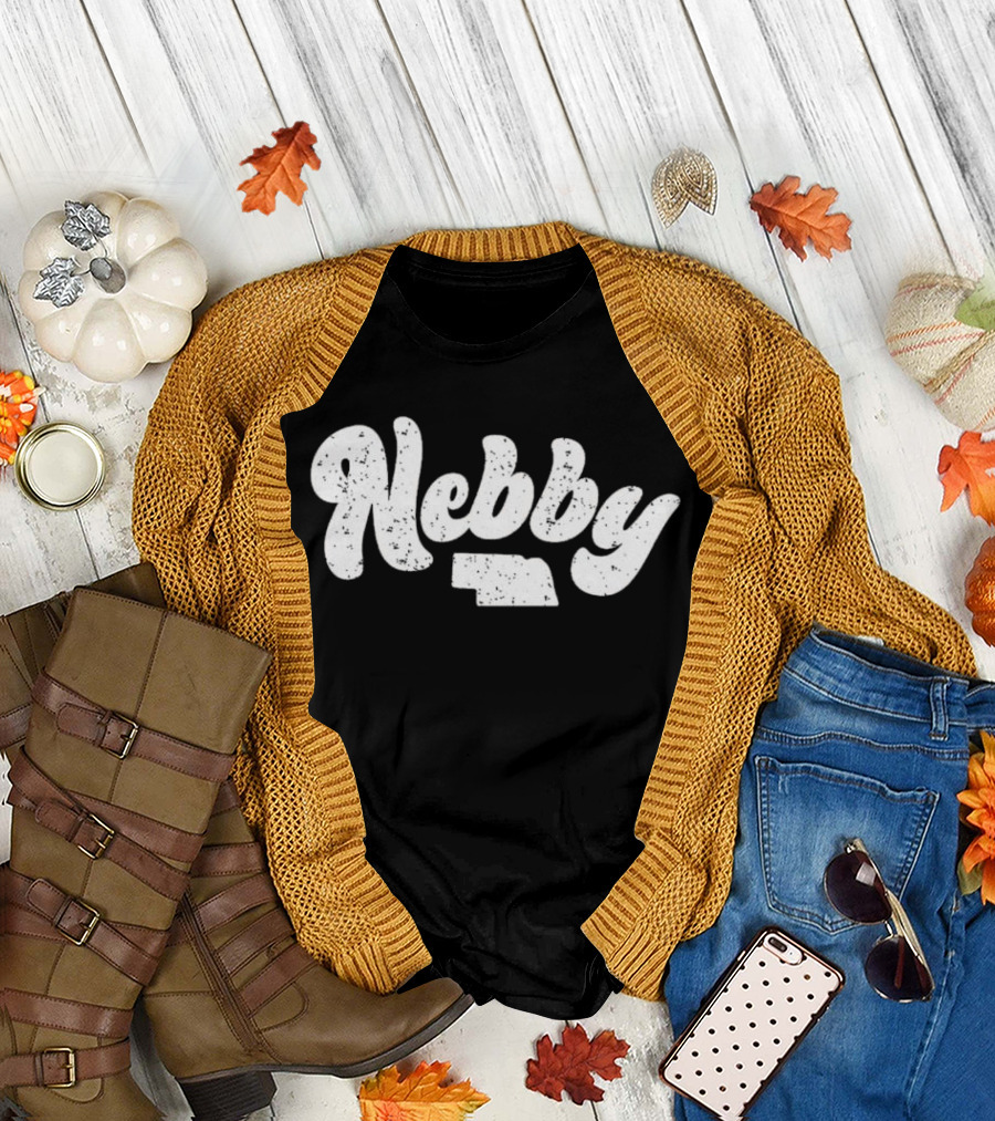 Nebby Nebraska State T-Shirt