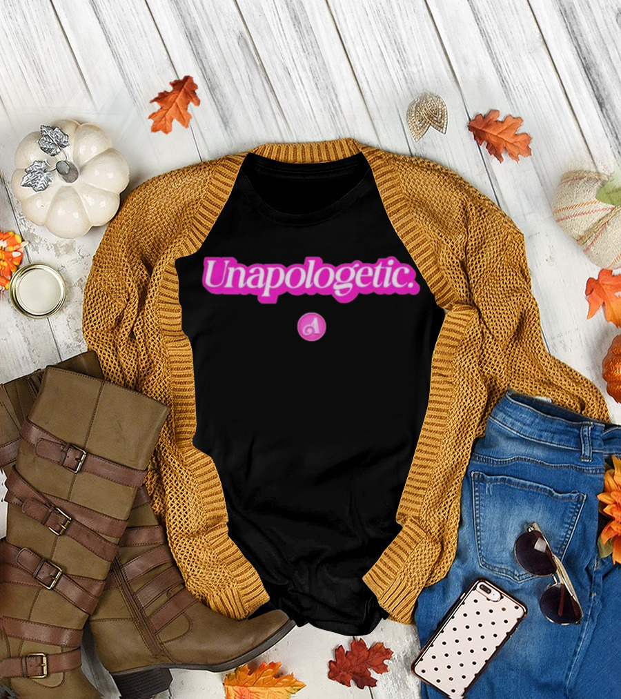 Unapologetic Bold Text with Pink A Highlight T-Shirt