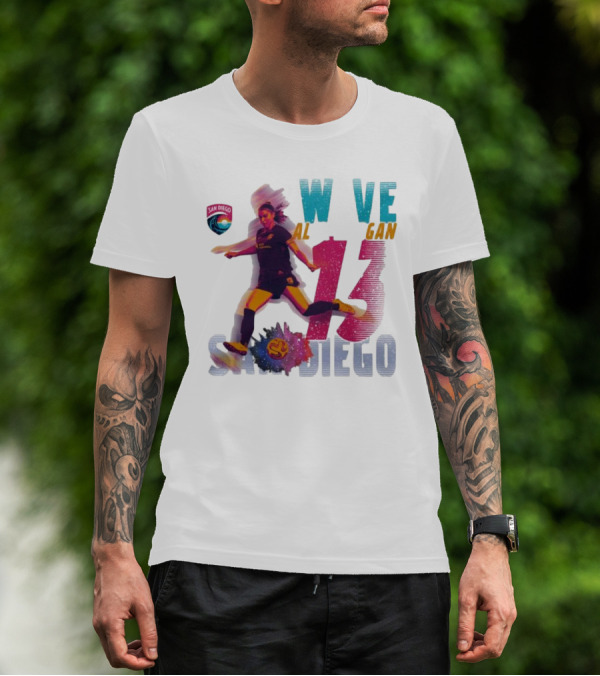 San Diego Wave FC Alex Morgan 13 Action T-Shirt