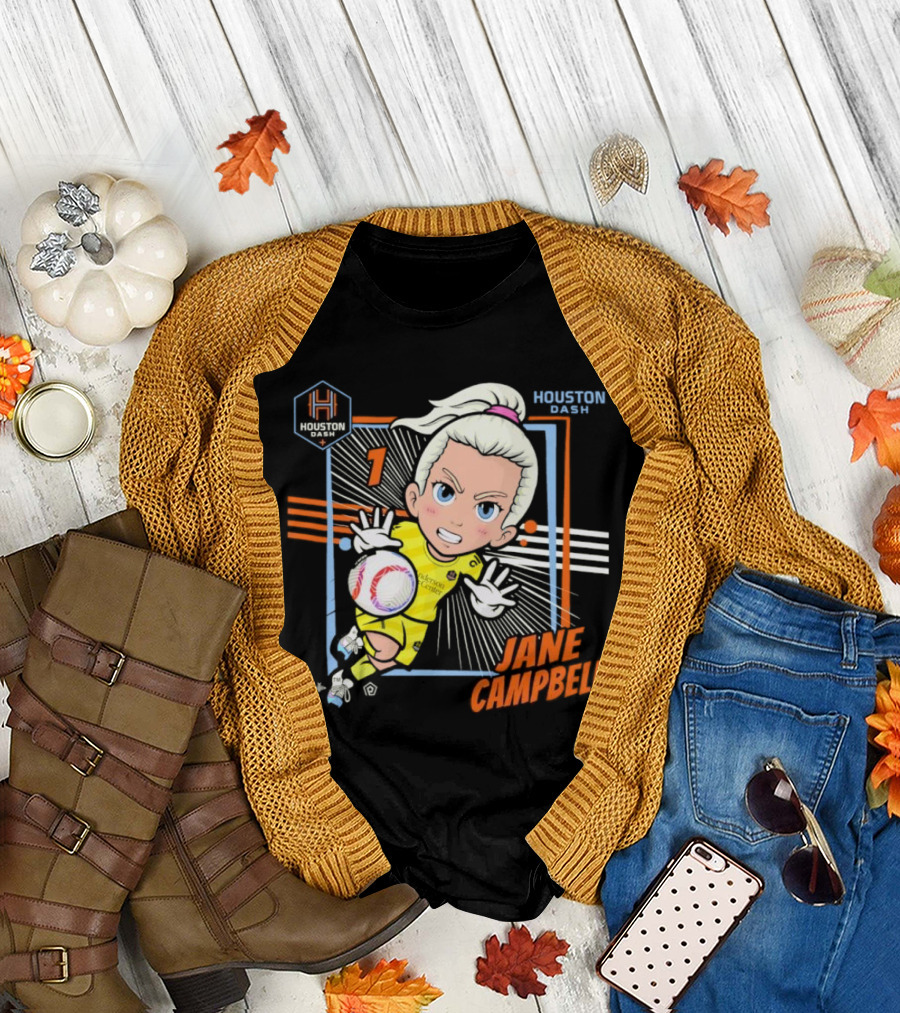 Houston Dash Jane Campbell Chibi Soccer Art 1 T-Shirt