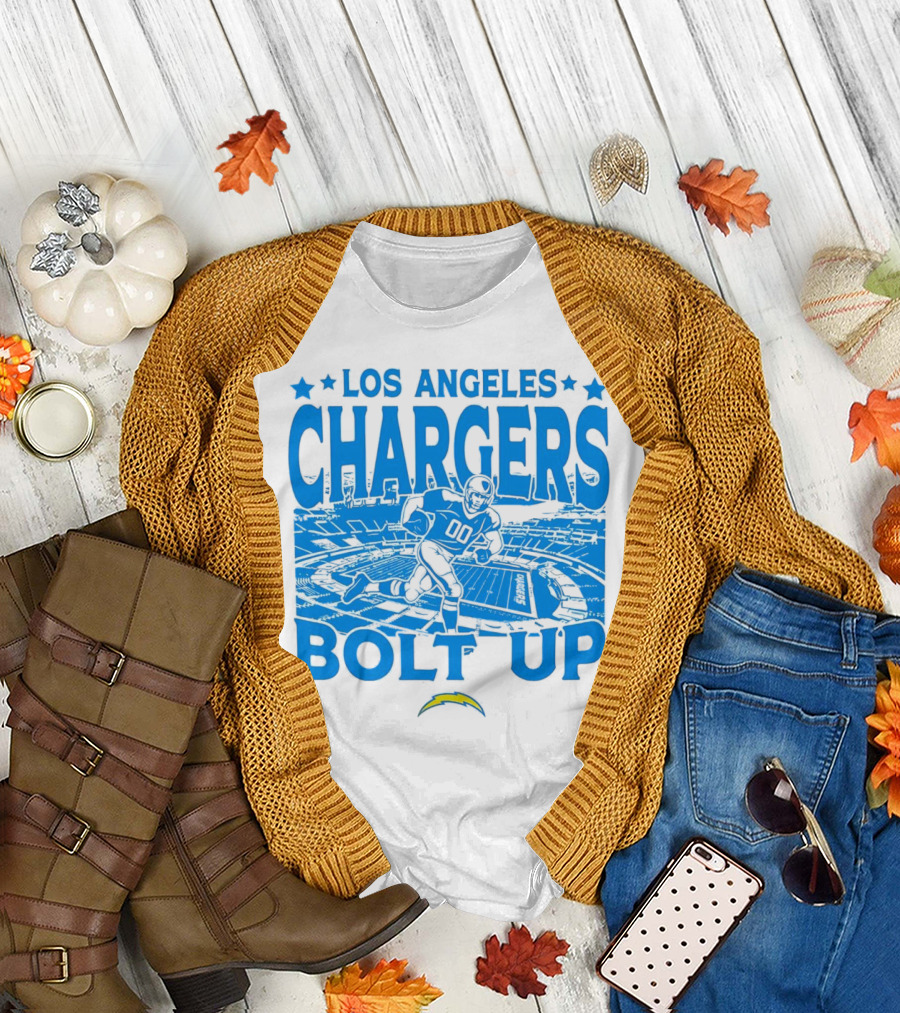 Los Angeles Chargers Bolt Up Gameday Football Stadium T-Shirt