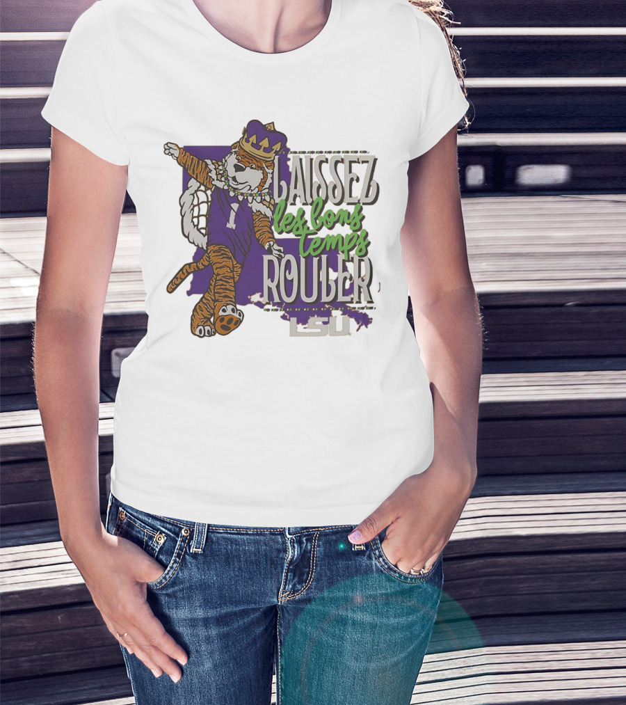 LSU Tigers Laissez Les Bons Temps Rouler Mardi Gras T-Shirt