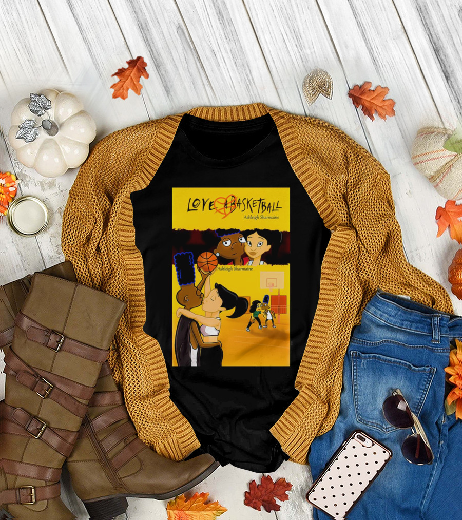 Love And Basketball Ashleigh Sharmaine Animated Romance Sports T-Shirt