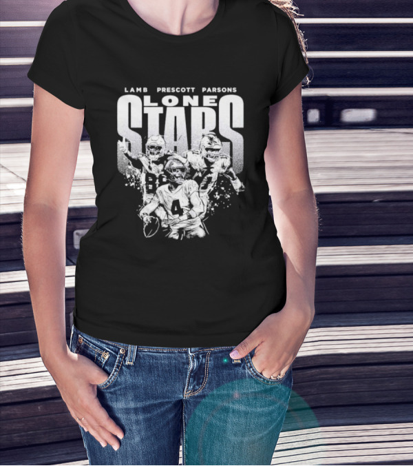 Lamb Prescott Parsons Lone Stars Dallas Cowboys T-Shirt