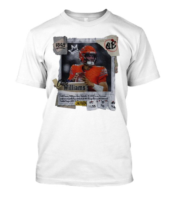 Caleb Williams Chicago Bears QB 2023/24 YDS 3633 TD 30 AVG 9,4 T-Shirt