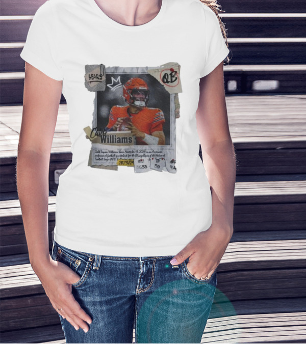 Caleb Williams Chicago Bears QB 2023/24 YDS 3633 TD 30 AVG 9,4 T-Shirt