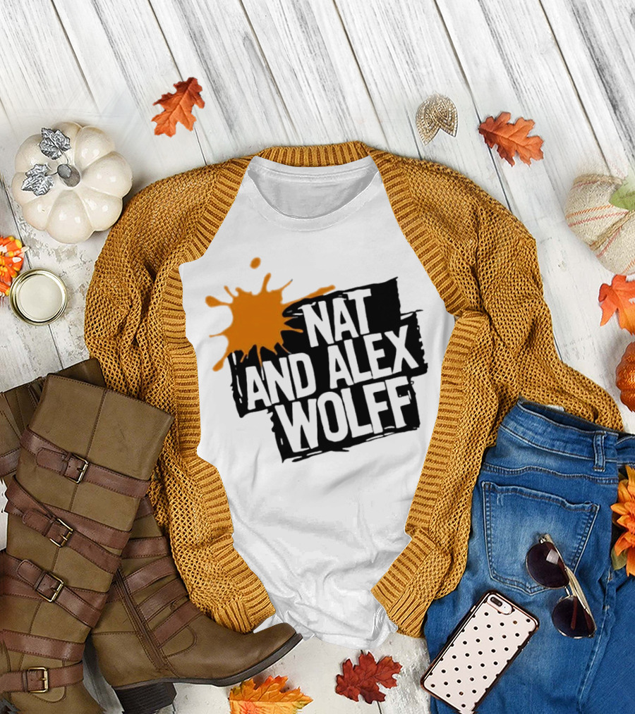 Nat and Alex Wolff Splash Motif T-Shirt