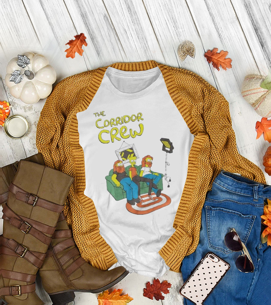 The Corridor Crew Couch Animation Characters with Lighting Equipment T-Shirt