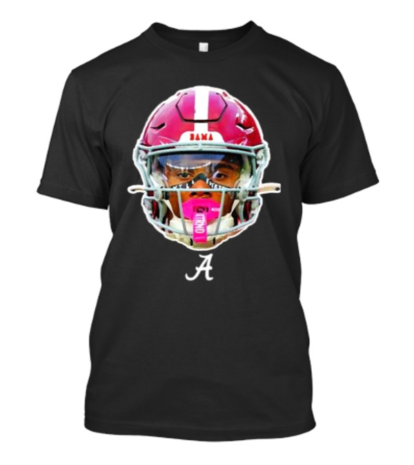Ryan Williams Alabama Crimson Tide Bama Helmet Face A T-Shirt