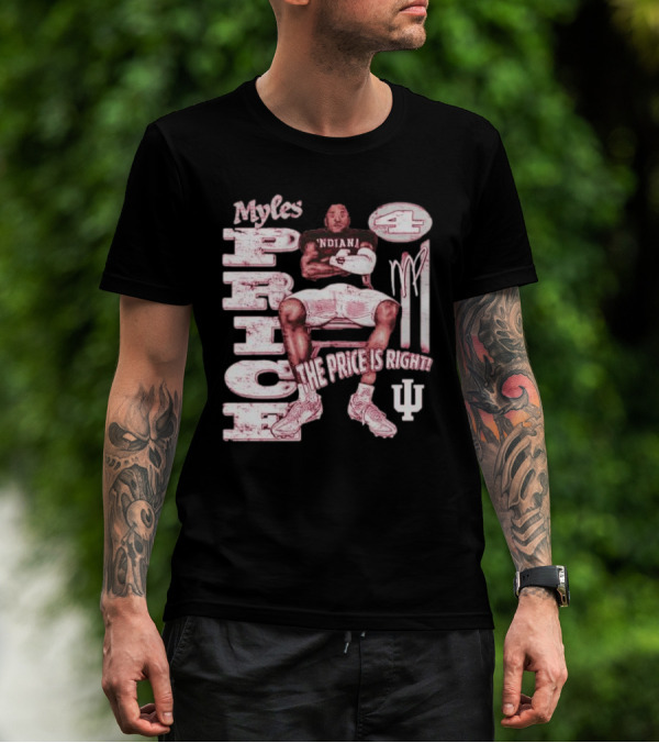 Myles Price Indiana Hoosiers The Price Is Right Football Number 4 T-Shirt