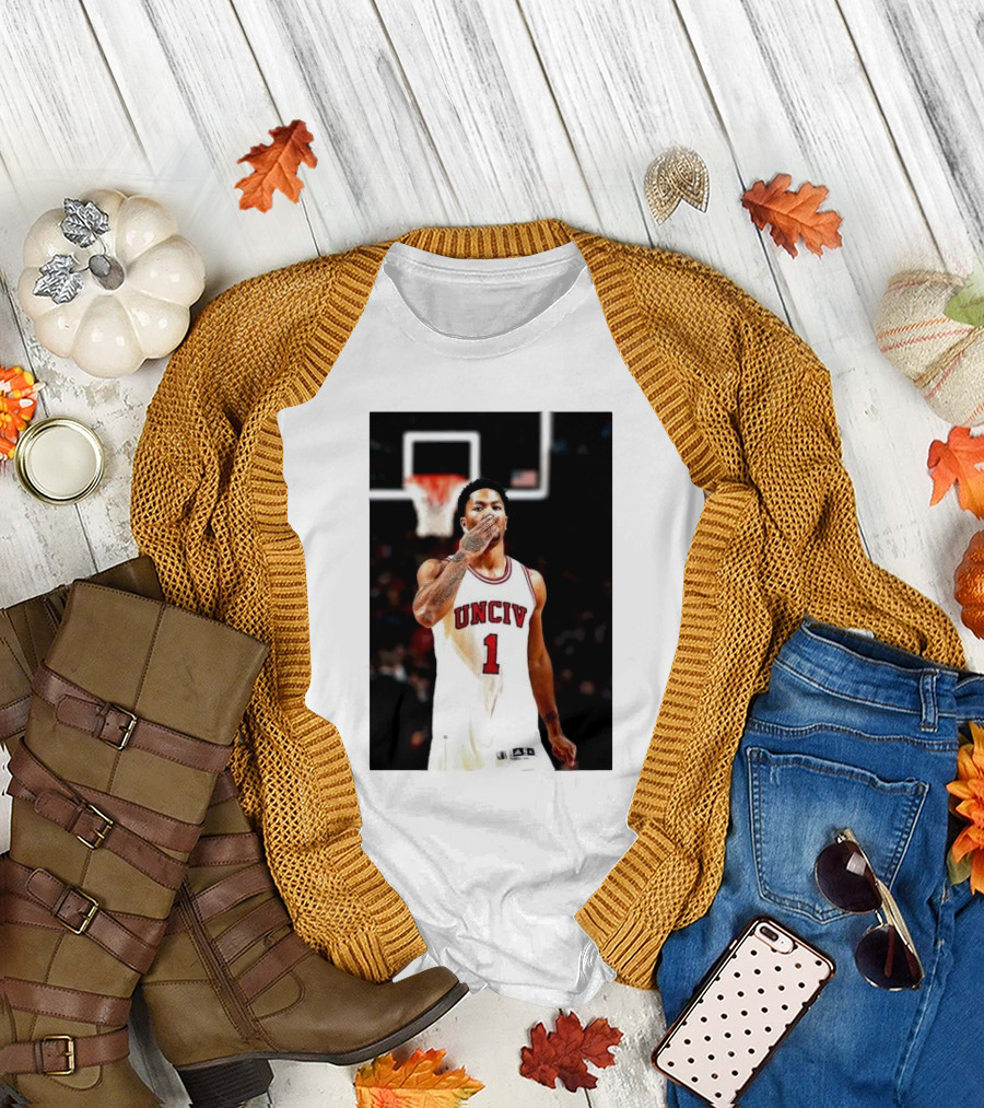 UNCIV Derrick Rose Chicago Bulls Concrete Rose T-Shirt