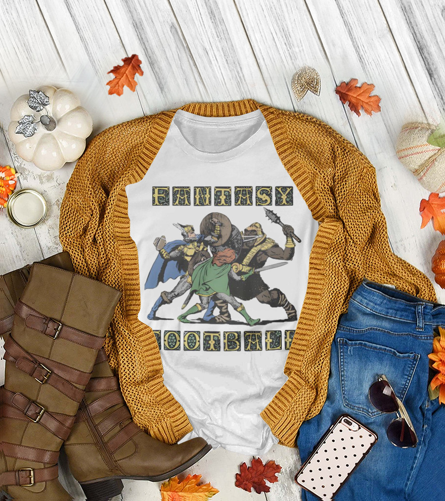 Fantasy Football Adventurous Warrior Battle T-Shirt