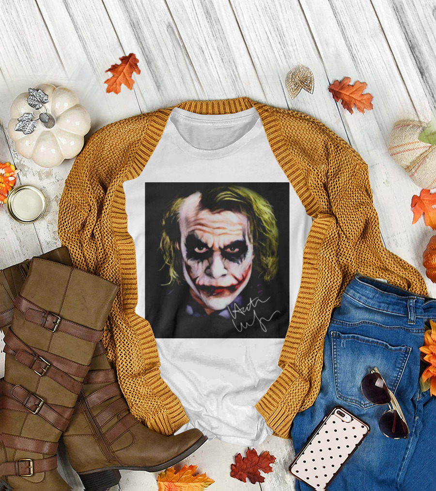 Joker 2 Heath Ledger Signature T-Shirt