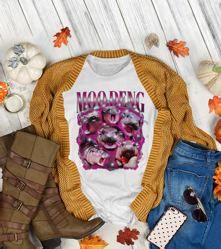 Moo Deng Hippo Humor Sublimation T-Shirt