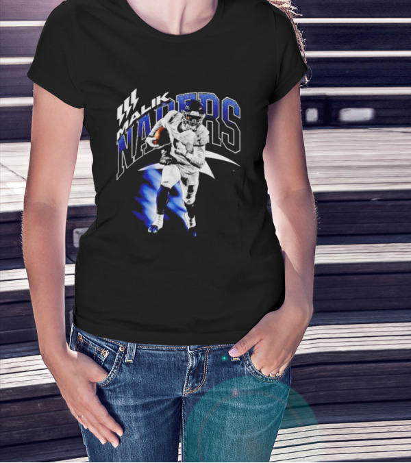 Malik Nabers Vintage New York Football Running T-Shirt