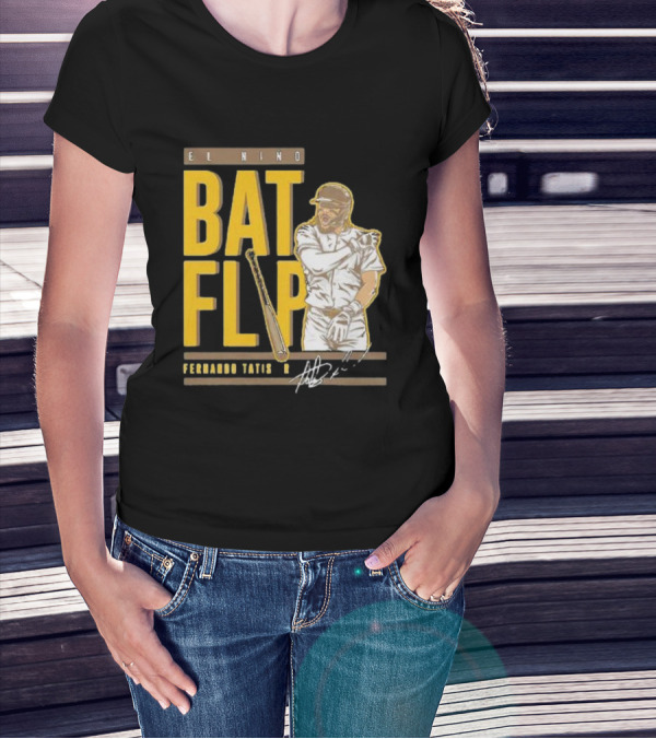 El Nino Bat Flip Fernando Tatis Jr. Signature San Diego Padres T-Shirt