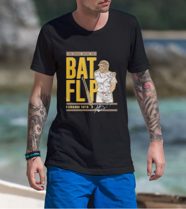 El Nino Bat Flip Fernando Tatis Jr. Signature San Diego Padres T-Shirt