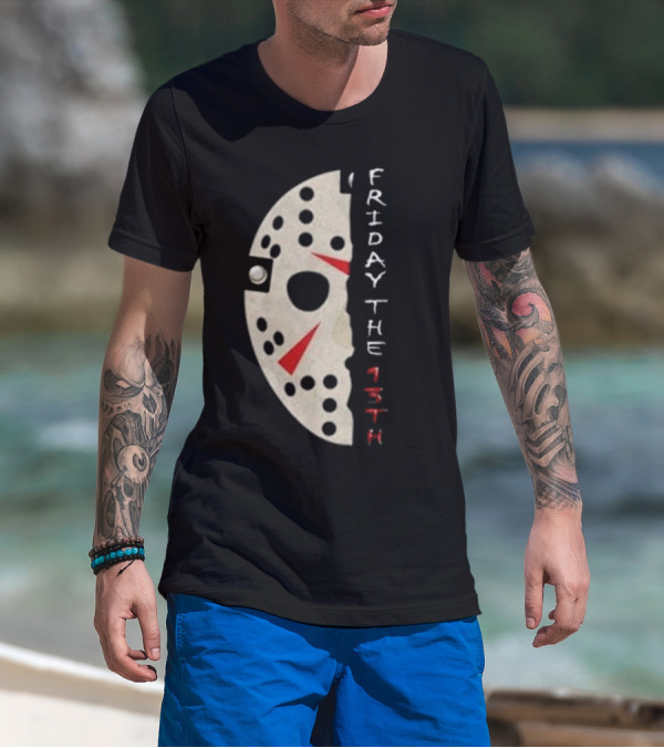 Jason Voorhees Mask Friday The 13th Vintage T-Shirt
