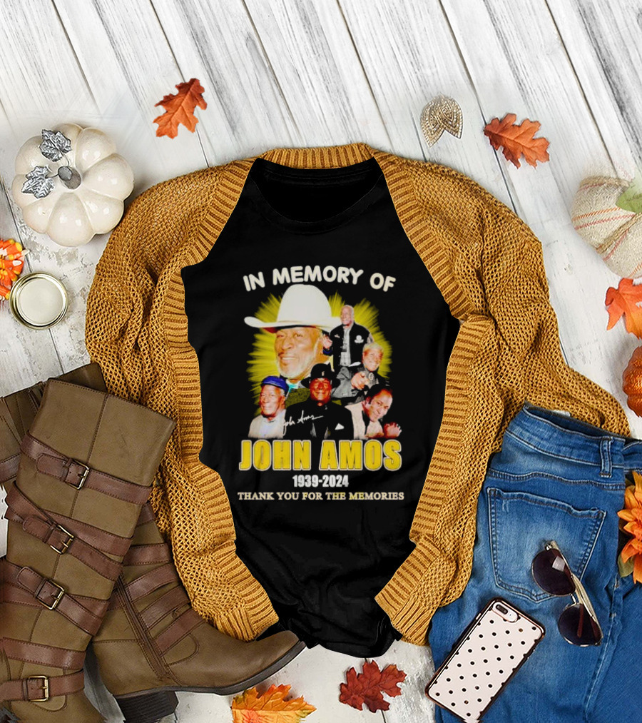 In Memory of John Amos 1939-2024 Thank You for the Memories T-Shirt