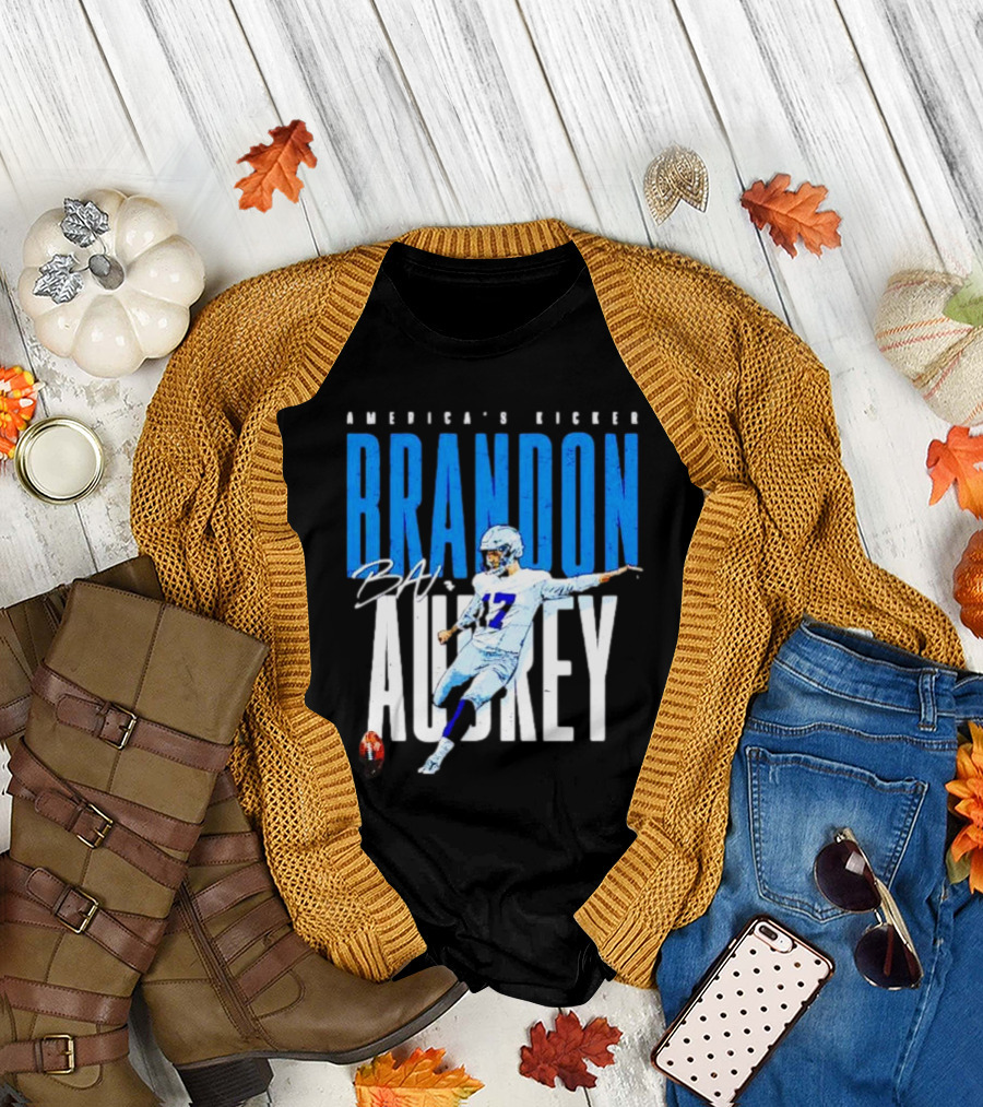 America's Kicker Brandon Aubrey Dallas Cowboys Signature T-Shirt