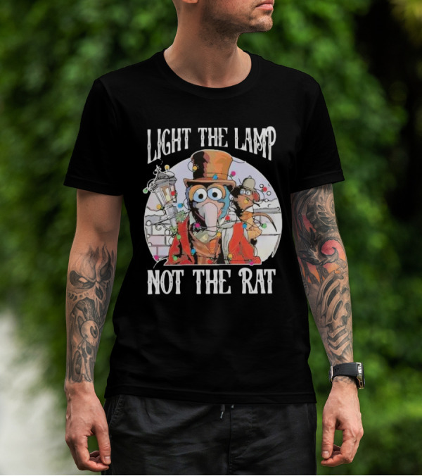 Light The Lamp Not The Rat Muppet Christmas Carol Gonzo Rizzo T-Shirt