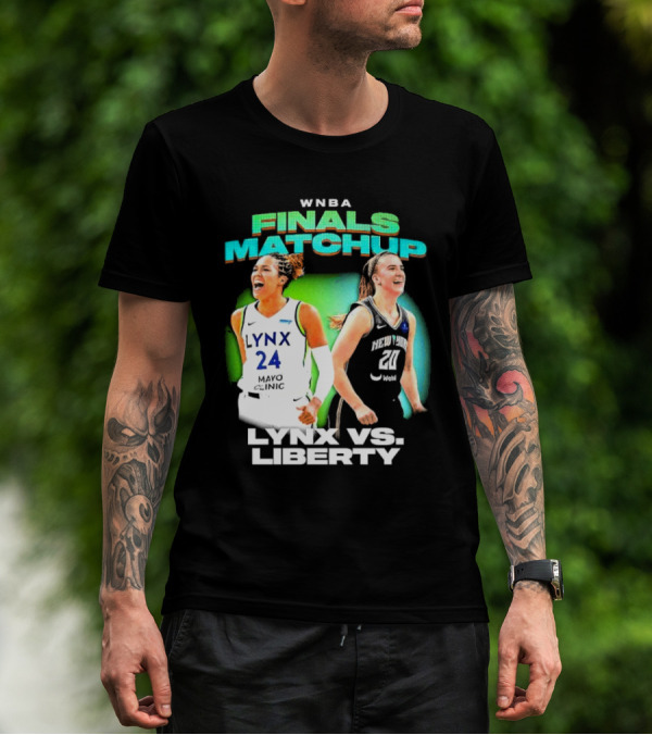 WNBA Finals Matchup Lynx Vs. Liberty Mayo Clinic New York Webull T-Shirt