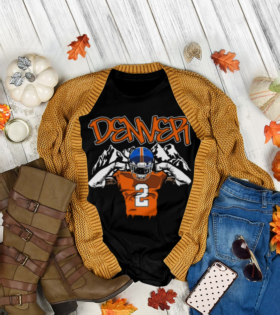Denver Pat Surtain II Number 2 Football T-Shirt