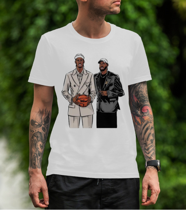 Alex And Olivier Sarr Brothers OKC Thunders Cartoon Wilson Basketball T-Shirt
