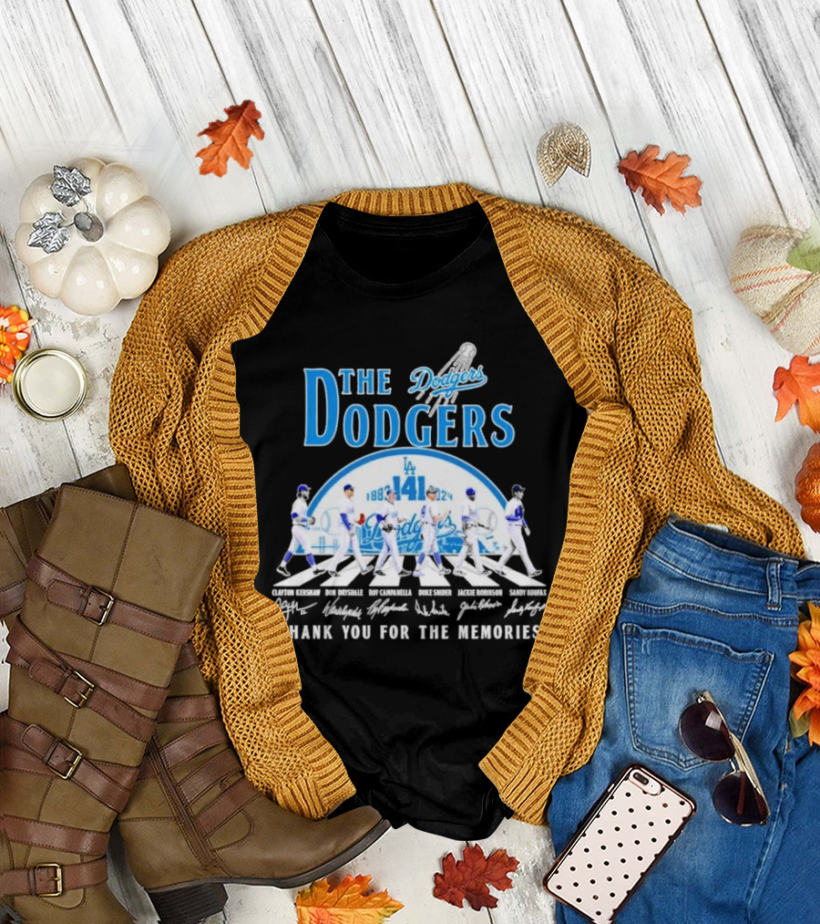 The LA Dodgers 141st Anniversary 1883 2024 Thank You for the Memories Abbey Road Clayton Kershaw Don Drysdale Roy Campanella Duke Snider Jackie Robins