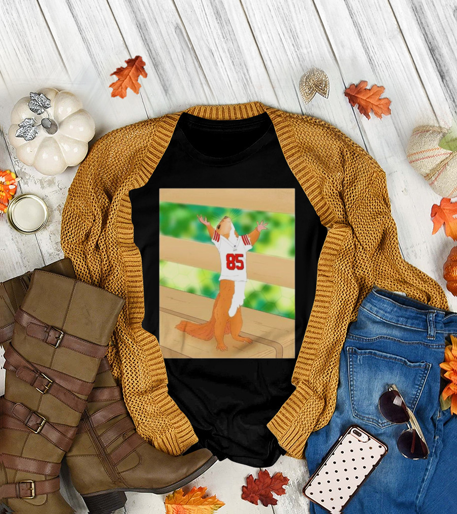 Victory Friday Mood Squirrel Wears San Francisco 49ers George Kittle Jersey 85 T-Shirt