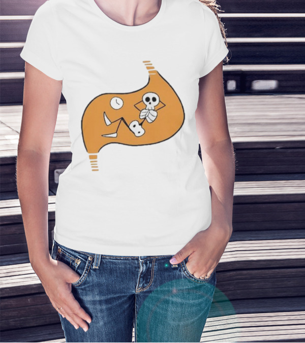 Delicious In Dungeon Meshi Laios Touden Skeleton Relaxing Inside Stomach T-Shirt
