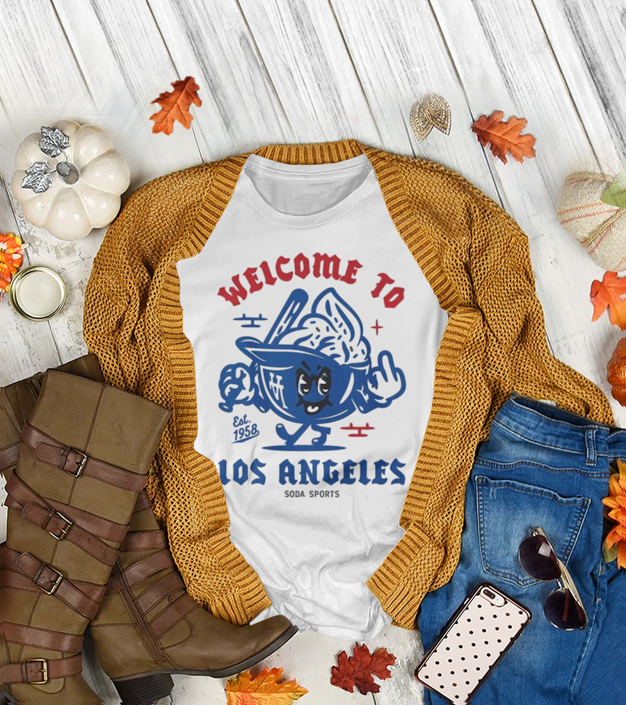 Welcome to Los Angeles Soda Sports Est. 1958 T-Shirt