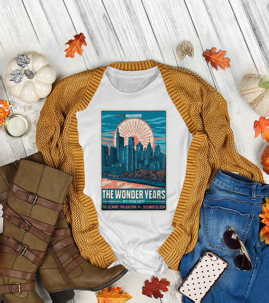 THE WONDER YEARS WITH SPECIAL GUESTS WHEEL OF RARITIES PHILADELPHIA DECEMBER 20 T-Shirt