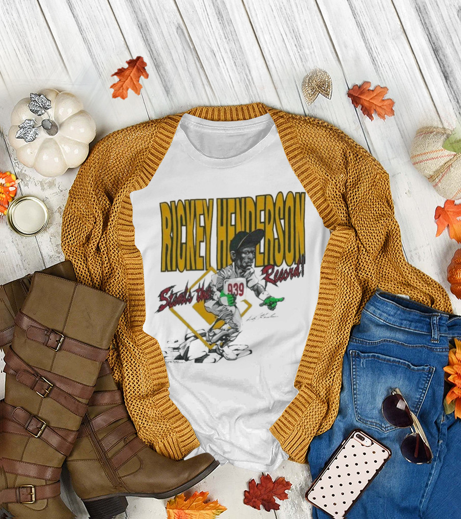 Rickey Henderson Steals the 939 Record T-Shirt