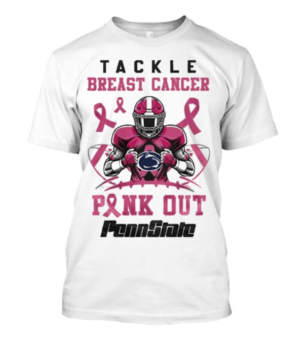 Tackle Breast Cancer Pink Out Penn State Nittany Lions T-Shirt