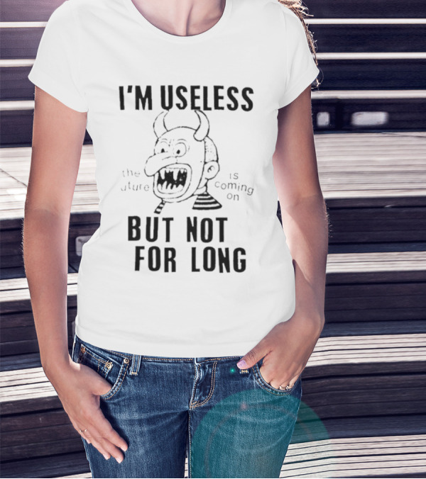Gorillaz Lowlvl I’m Useless But Not For Long The Future Is Coming On Demon Face T-Shirt