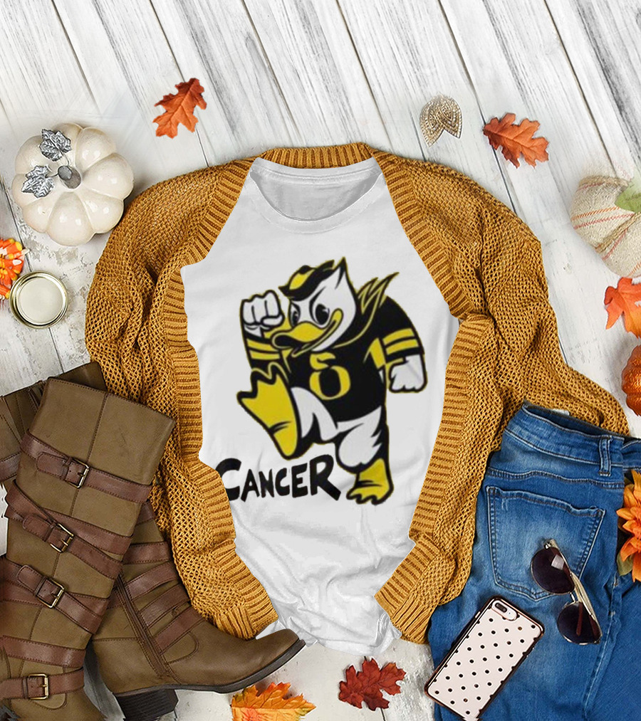 Oregon Ducks Fighting Cancer with Mascot T-Shirt