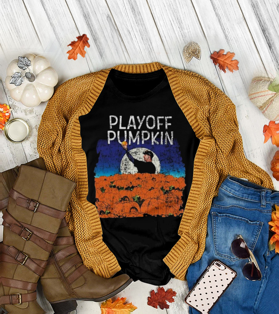 Mets Playoff Pumpkin Pitcher in Pumpkin Patch T-Shirt