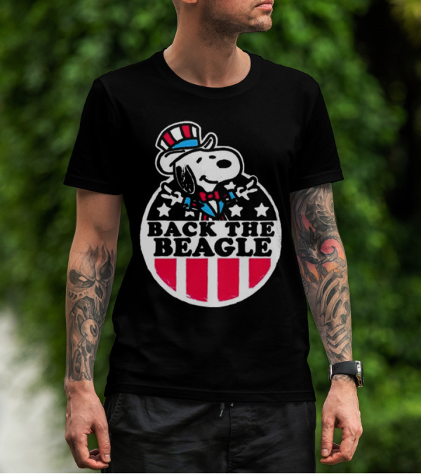Snoopy Peanuts Back The Beagle Patriotic Uncle Sam T-Shirt
