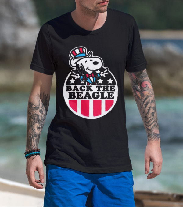 Snoopy Peanuts Back The Beagle Patriotic Uncle Sam T-Shirt