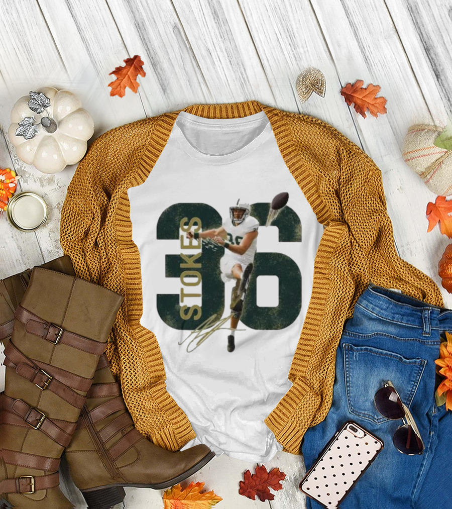 Stokes 36 Football Kicker Signature Action Image T-Shirt