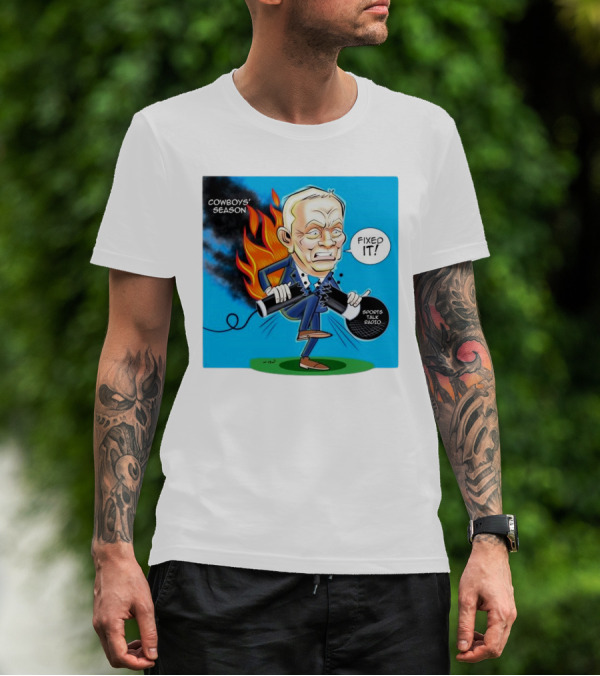 COWBOYS' SEASON FIXED IT SPORTS TALK RADIO CARTOON T-Shirt