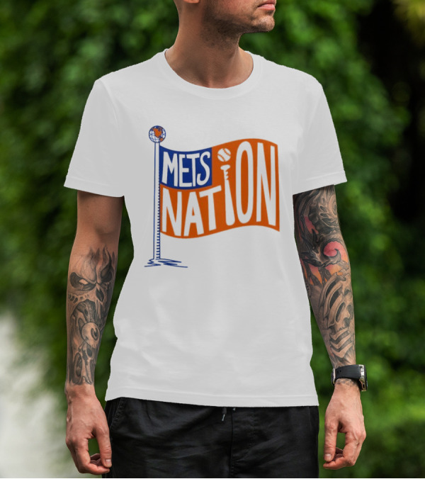 Mets Nation Flag New York Mets Baseball Team T-Shirt